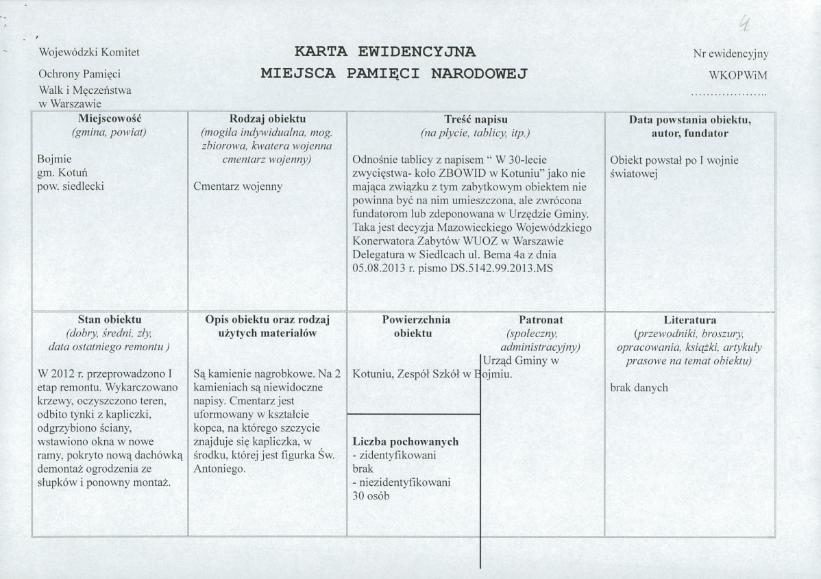 karta ewidencyjna, skan nr 1