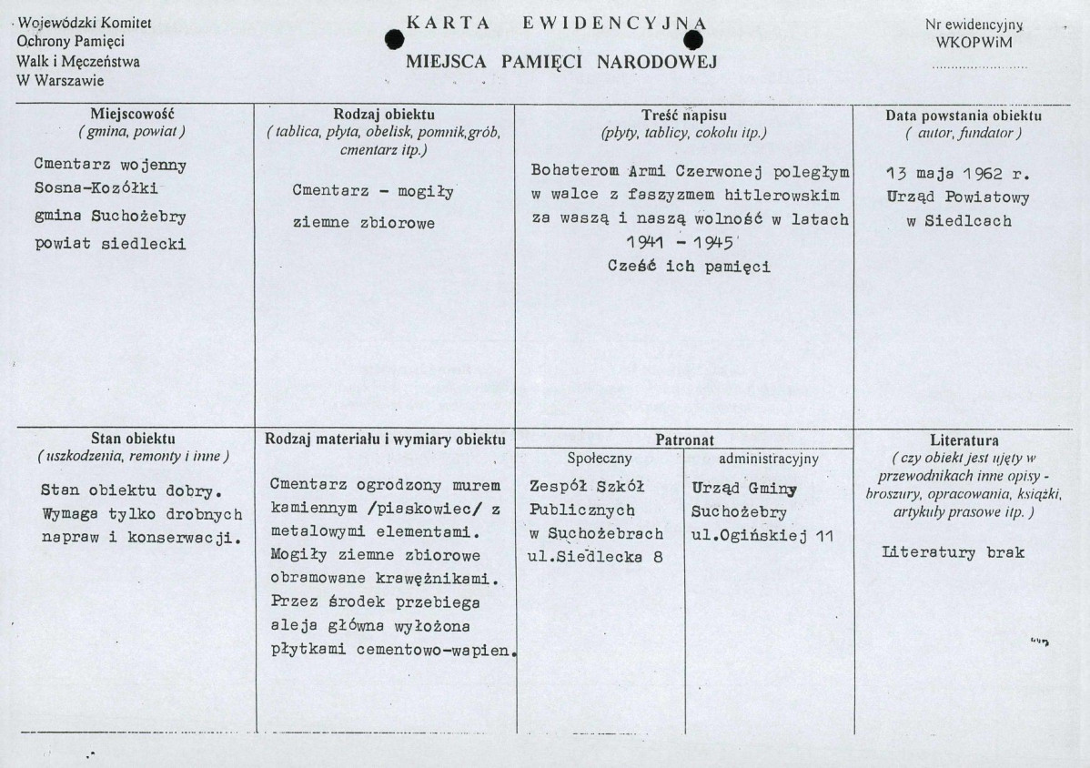 karta ewidencyjna, skan nr 9