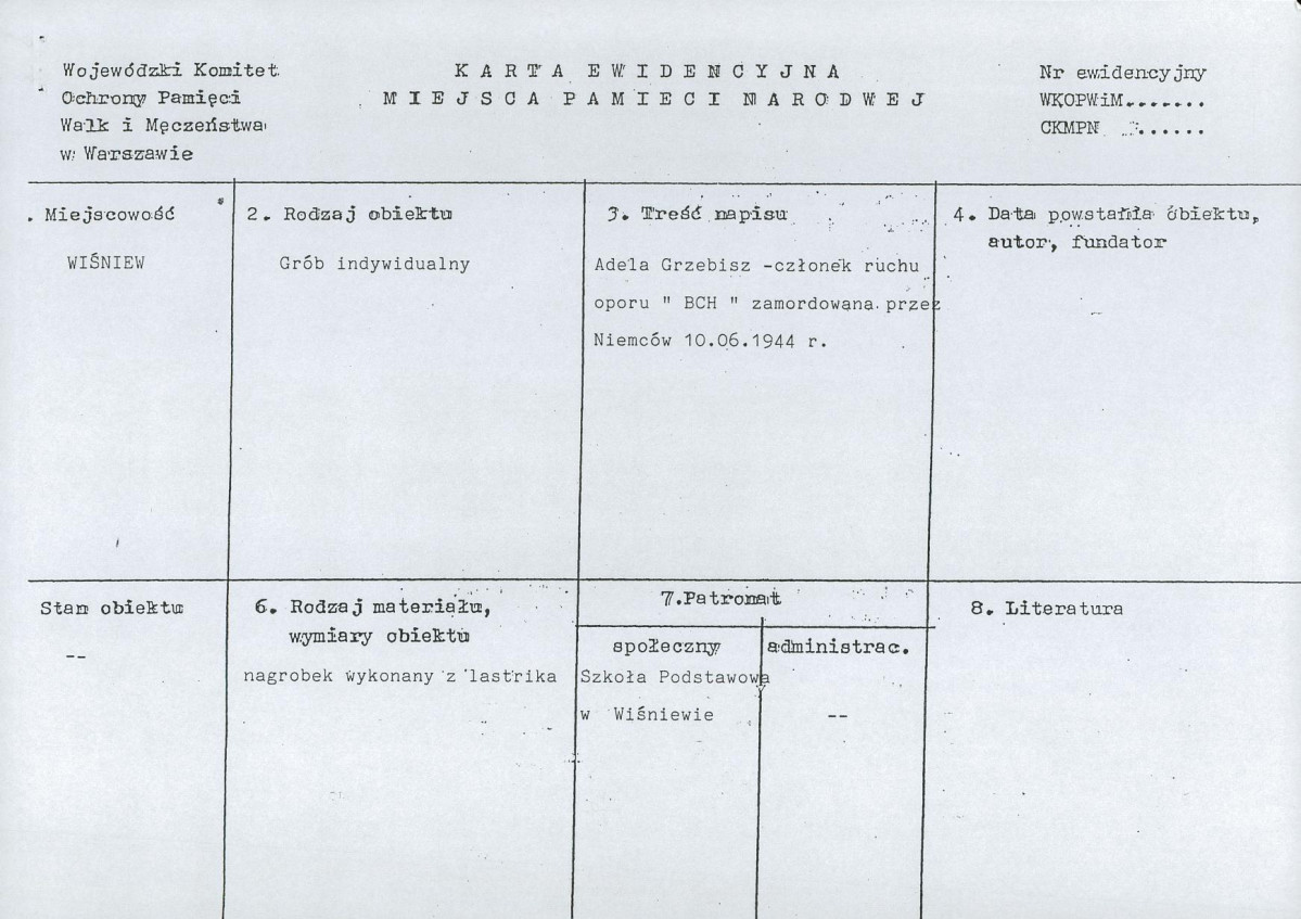 karta ewidencyjna, skan nr 1