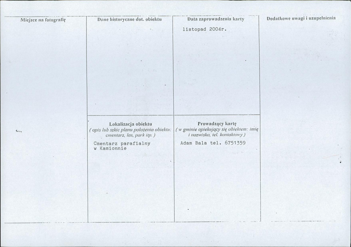 karta ewidencyjna, skan nr 2