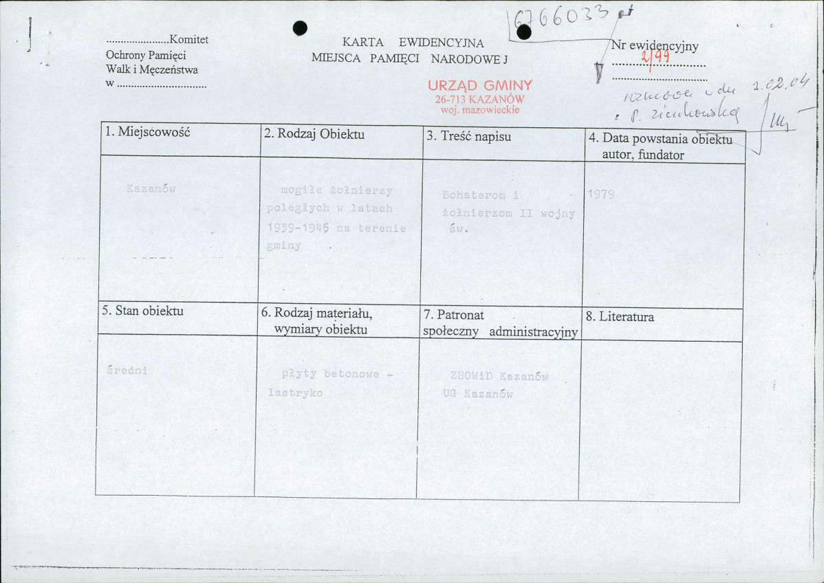 kewd - karta ewidencyjna, skan nr 1