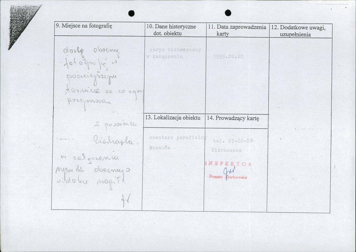 kewd - karta ewidencyjna, skan nr 2
