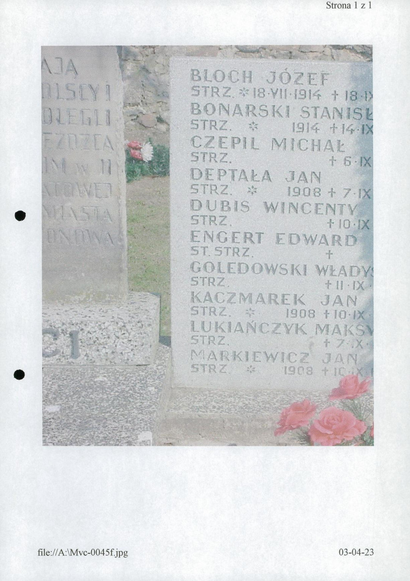 karta ewidencyjna, skan nr 18