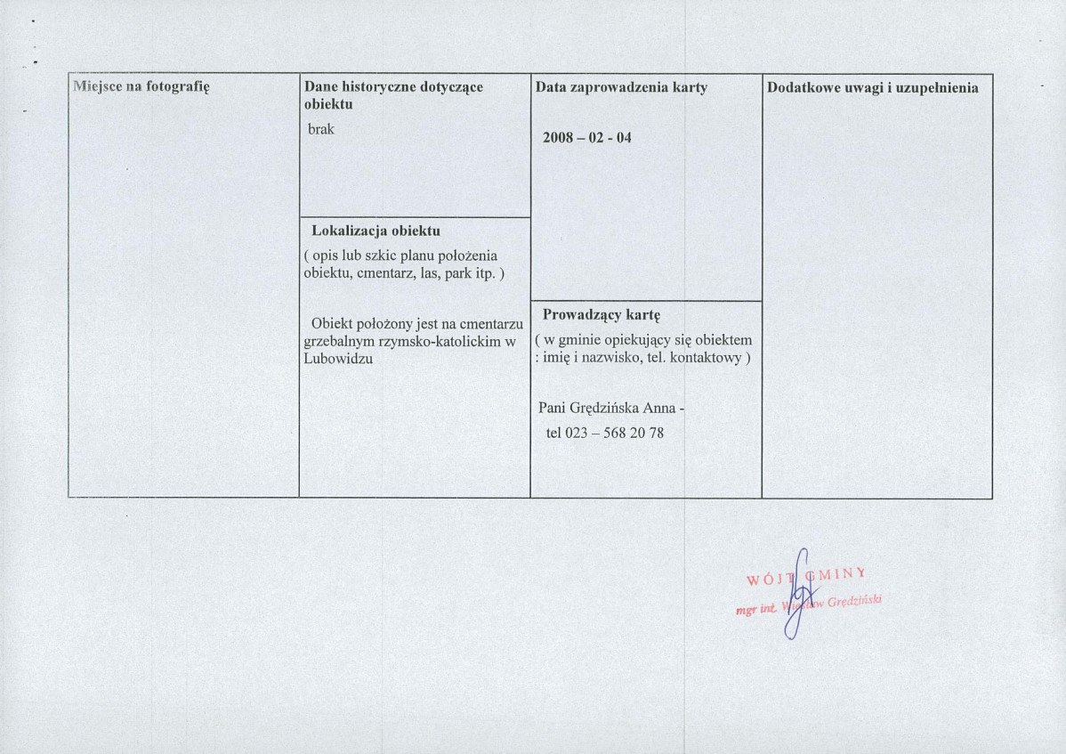 karta ewidencyjna, skan nr 2