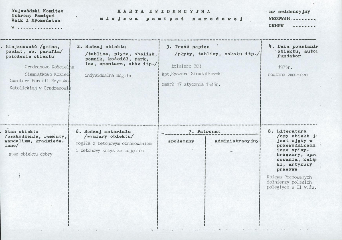 karta ewidencyjna, skan nr 1