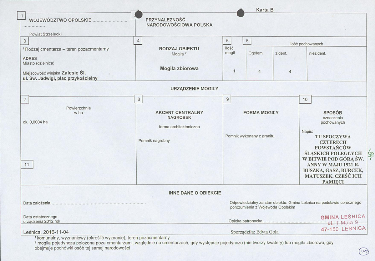 karta ewidencyjna, skan nr 1