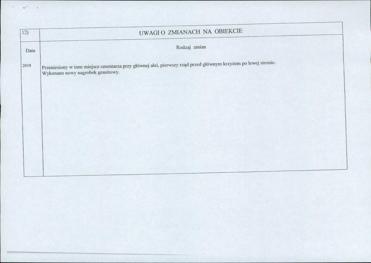 karta ewidencyjna, skan nr 2