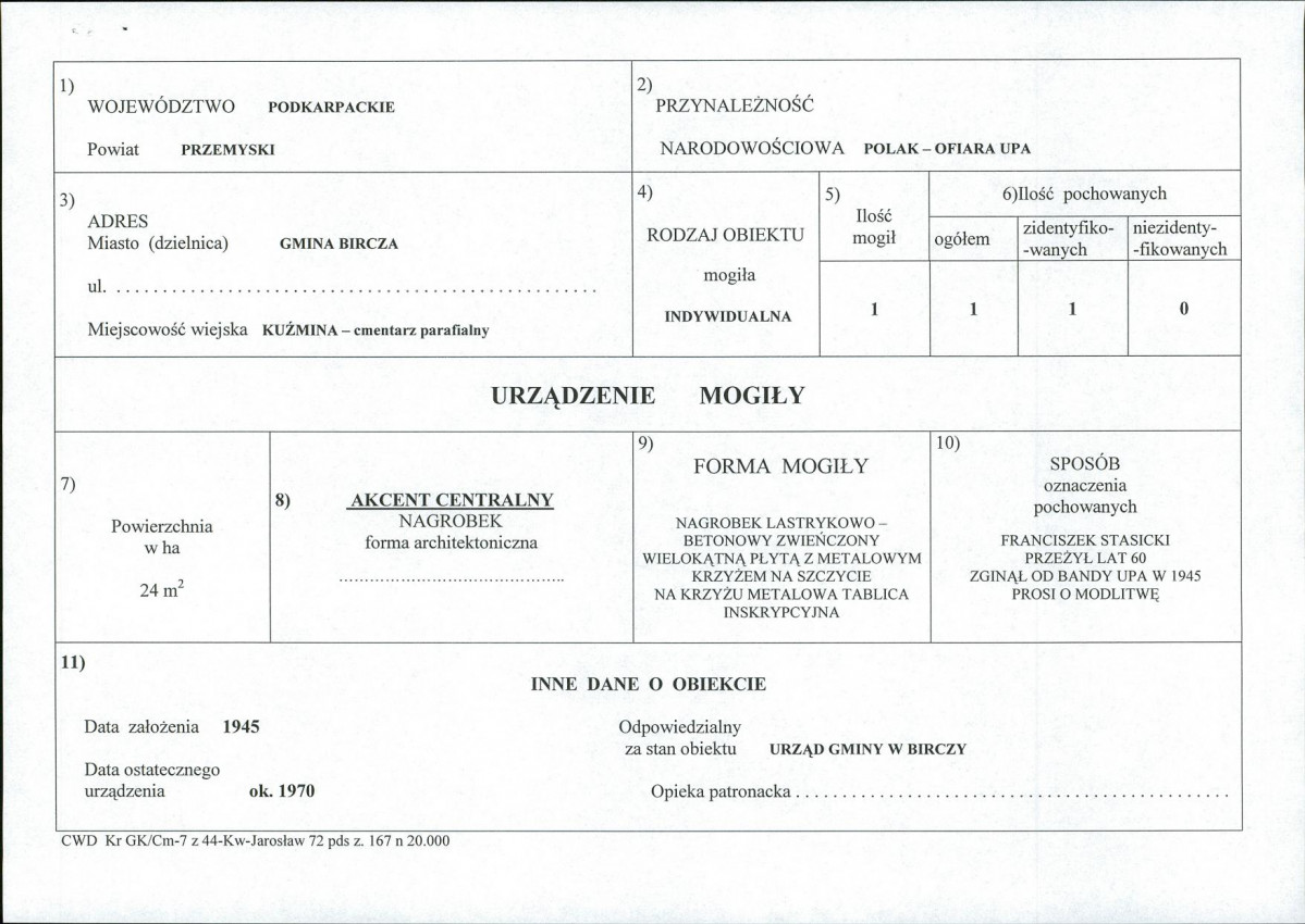 karta ewidencyjna, skan nr 1
