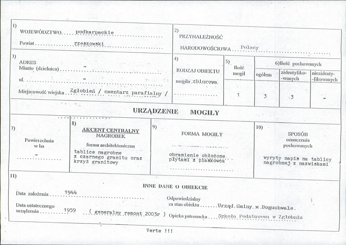 karta ewidencyjna, skan nr 1