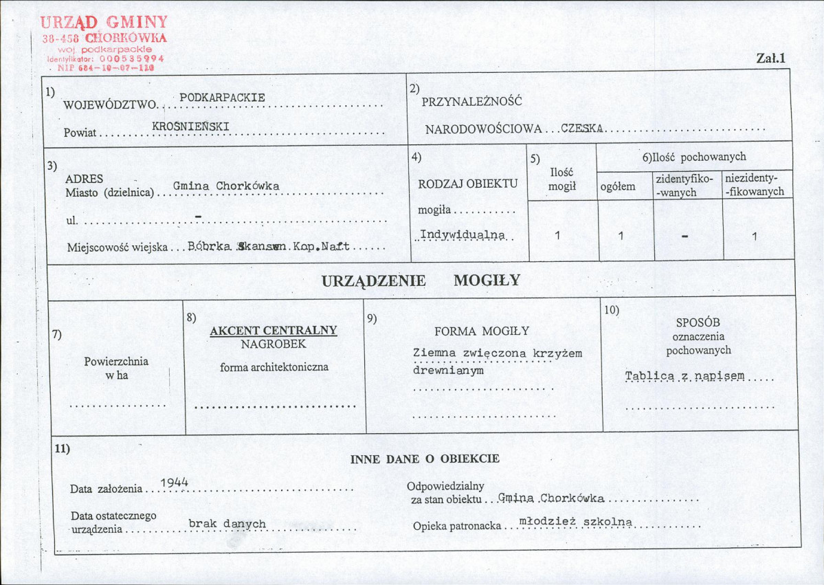 karta ewidencyjna, skan nr 1