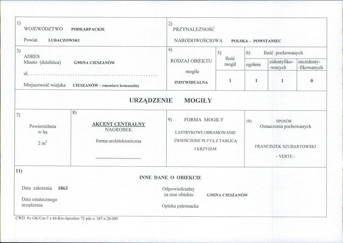 karta ewidencyjna, skan nr 1