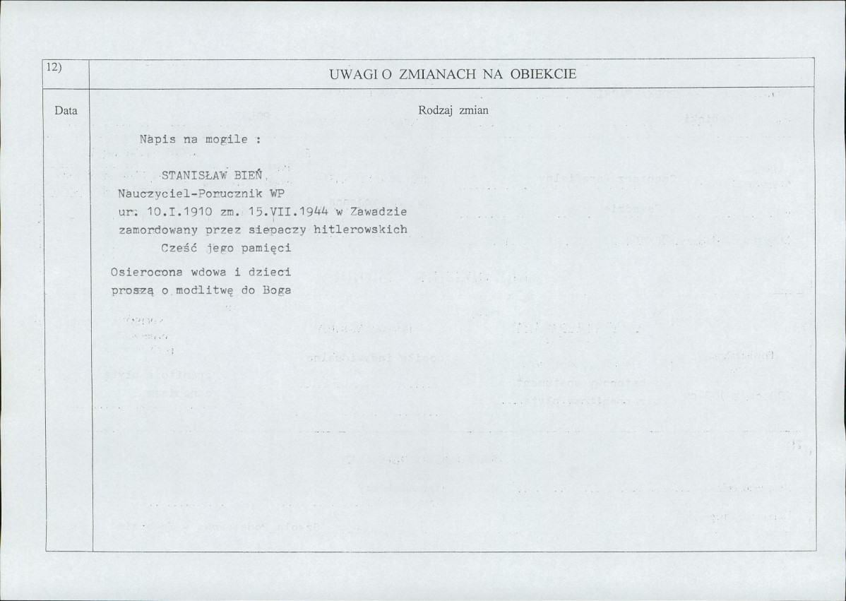 karta ewidencyjna, skan nr 2