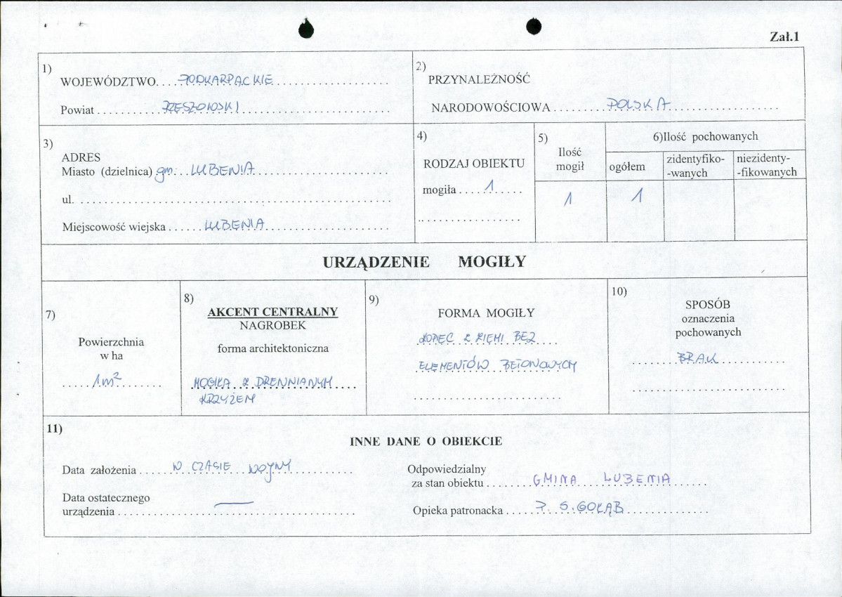 karta ewidencyjna, skan nr 1