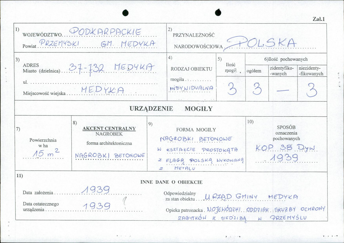 karta ewidencyjna, skan nr 1