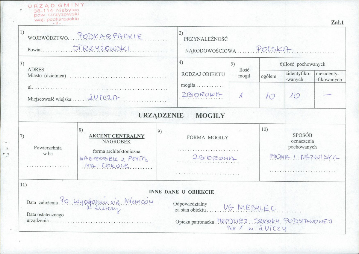 karta ewidencyjna, skan nr 1