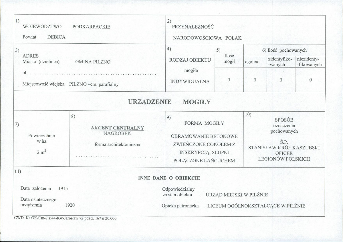 karta ewidencyjna, skan nr 1
