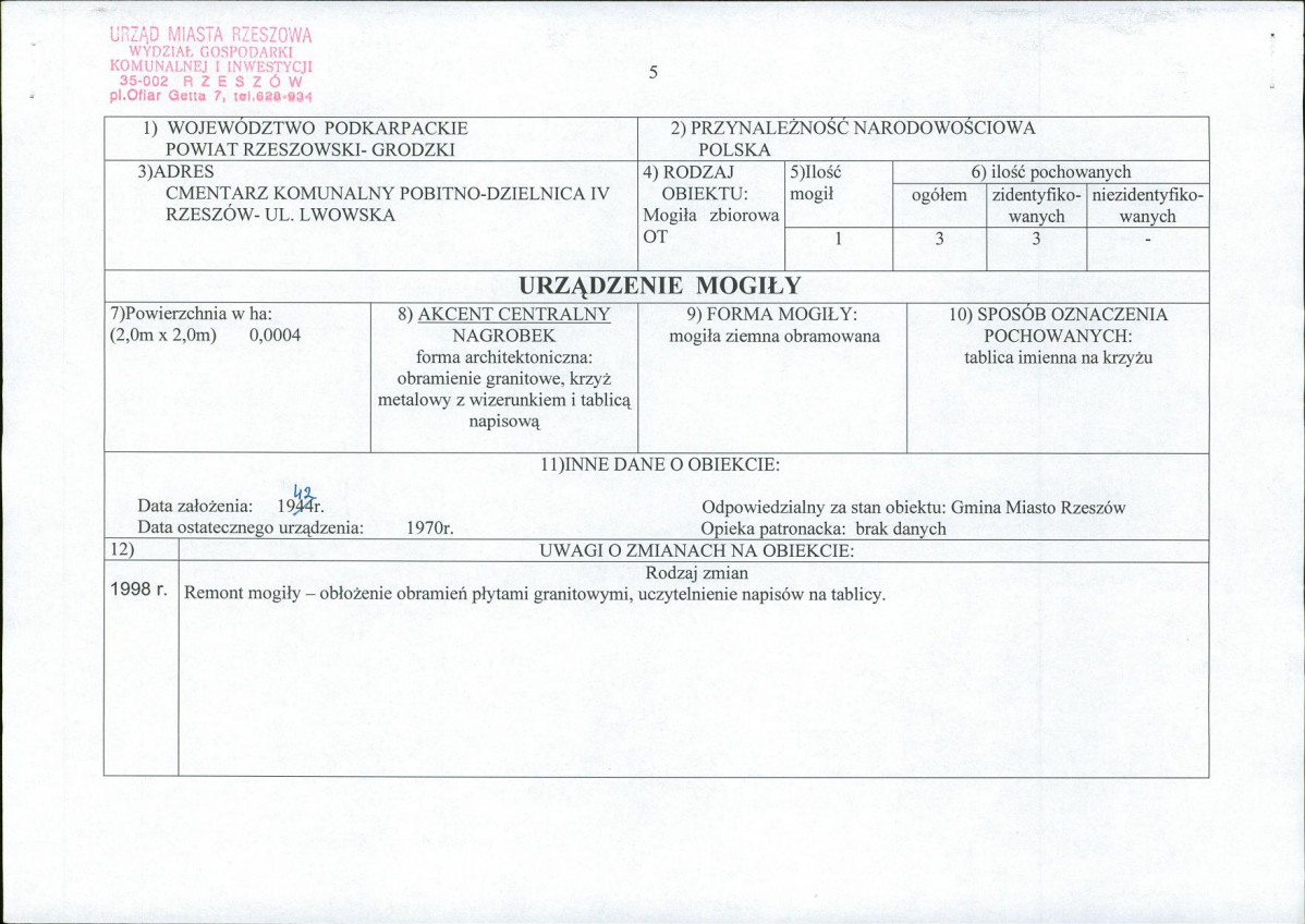 karta ewidencyjna, skan nr 1