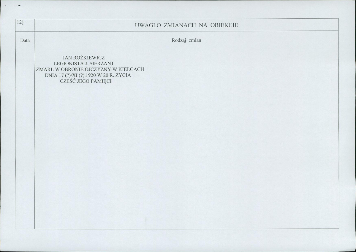 karta ewidencyjna, skan nr 2