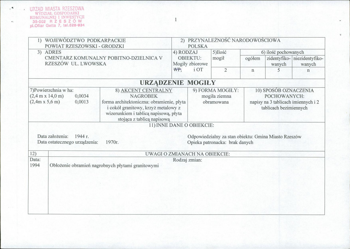 karta ewidencyjna, skan nr 1