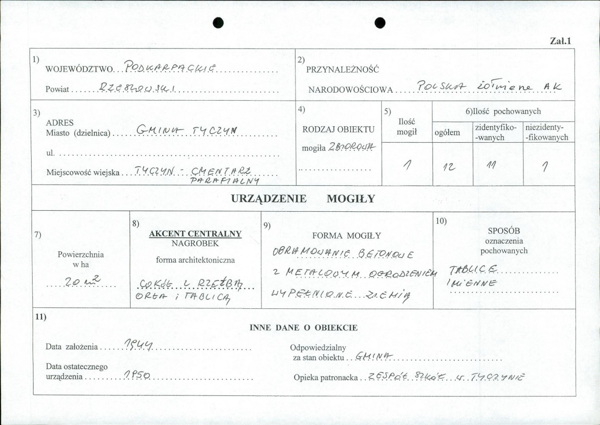 karta ewidencyjna, skan nr 1