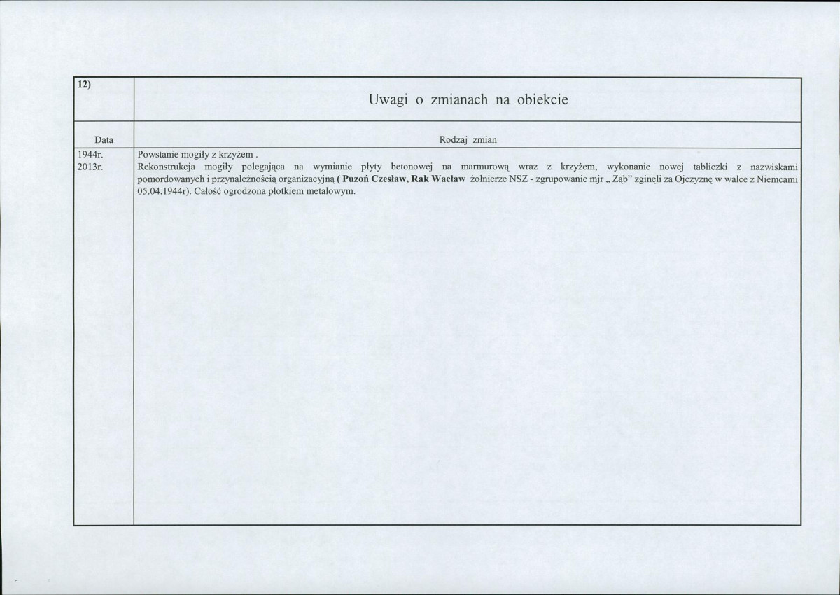 karta ewidencyjna, skan nr 2