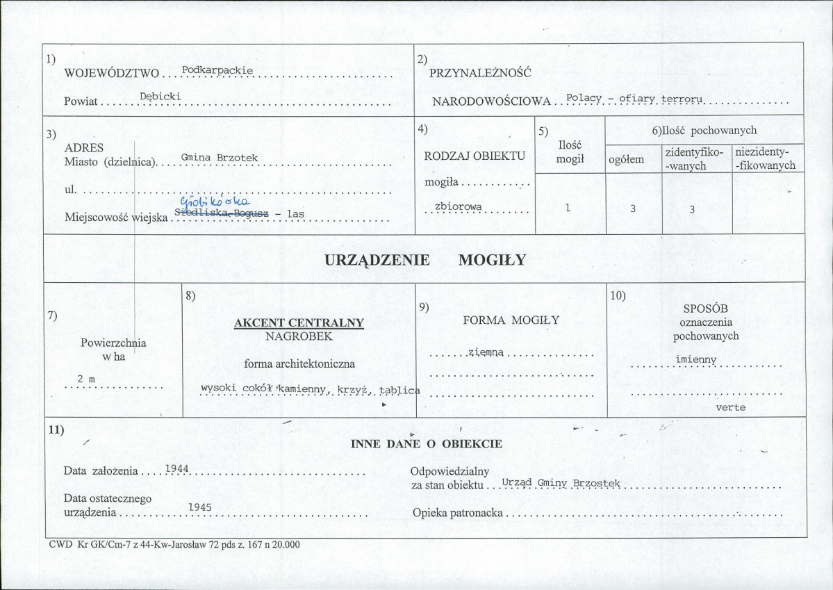 karta ewidencyjna, skan nr 1
