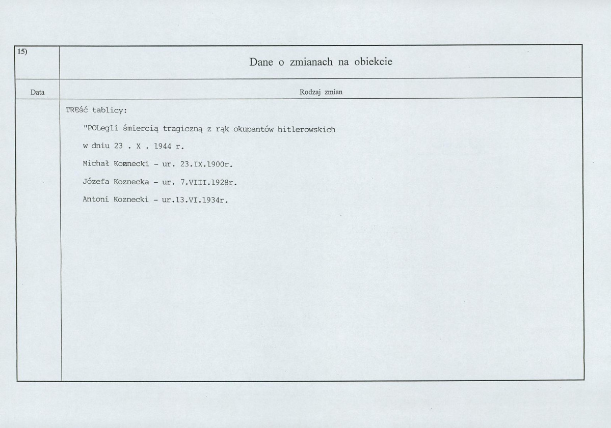 karta ewidencyjna, skan nr 2