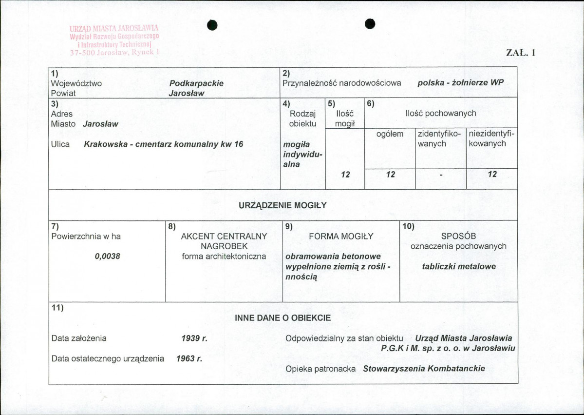 karta ewidencyjna, skan nr 1