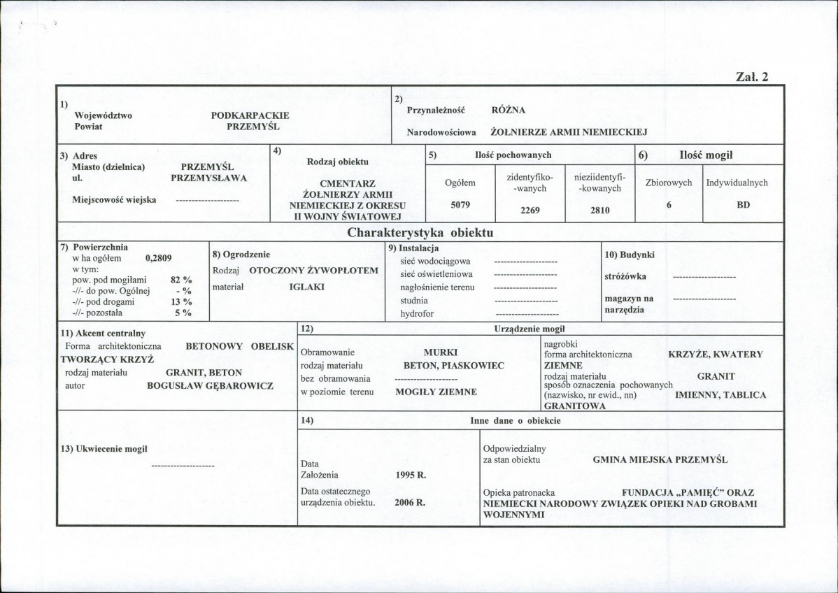 karta ewidencyjna, skan nr 1