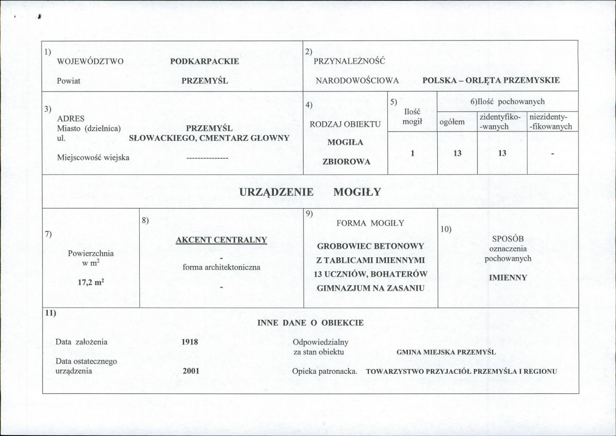karta ewidencyjna, skan nr 1