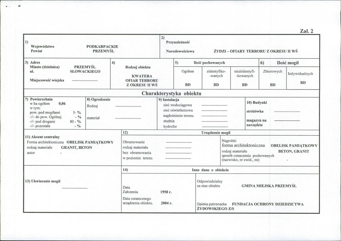 karta ewidencyjna, skan nr 1