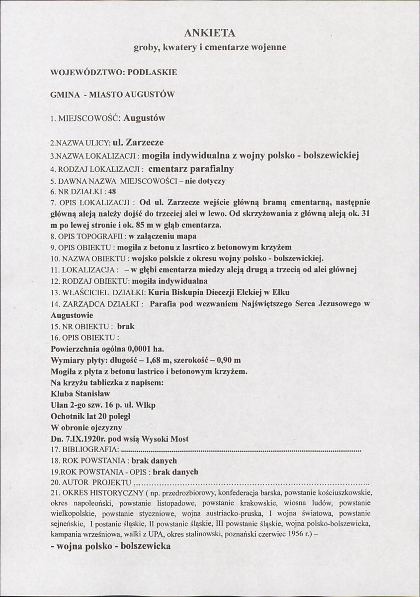 karta ewidencyjna, skan nr 6