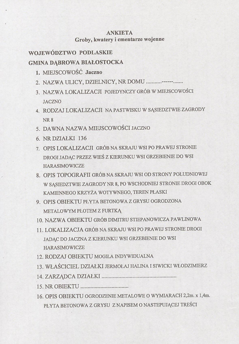 karta ewidencyjna, skan nr 2