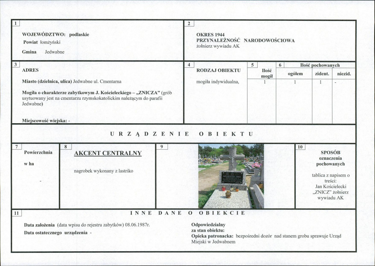 karta ewidencyjna, skan nr 1