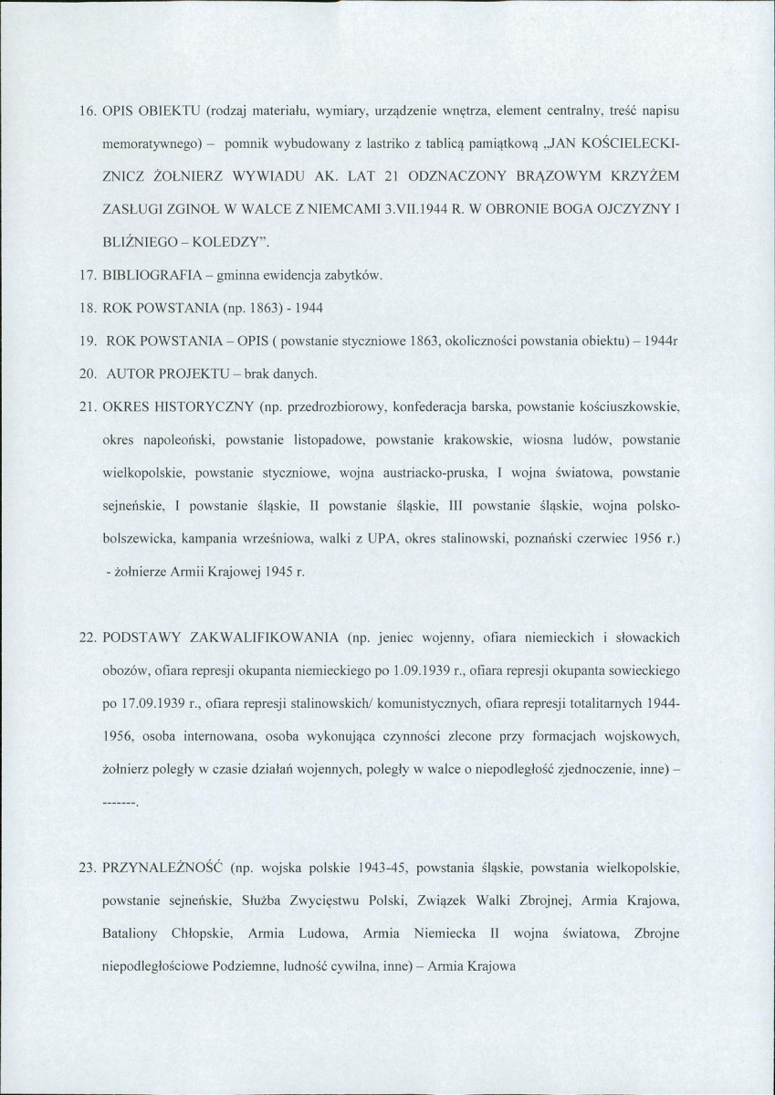 karta ewidencyjna, skan nr 3