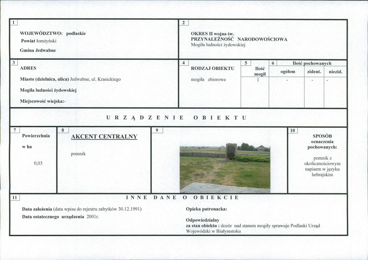 karta ewidencyjna, skan nr 1