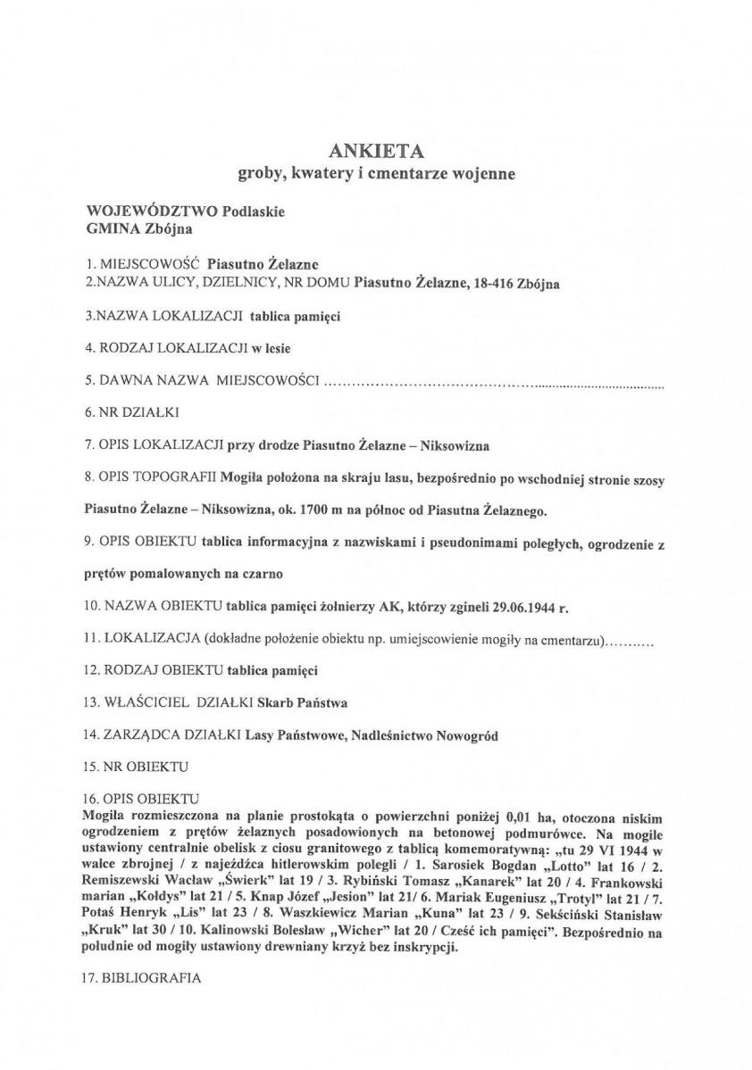 karta ewidencyjna, skan nr 2
