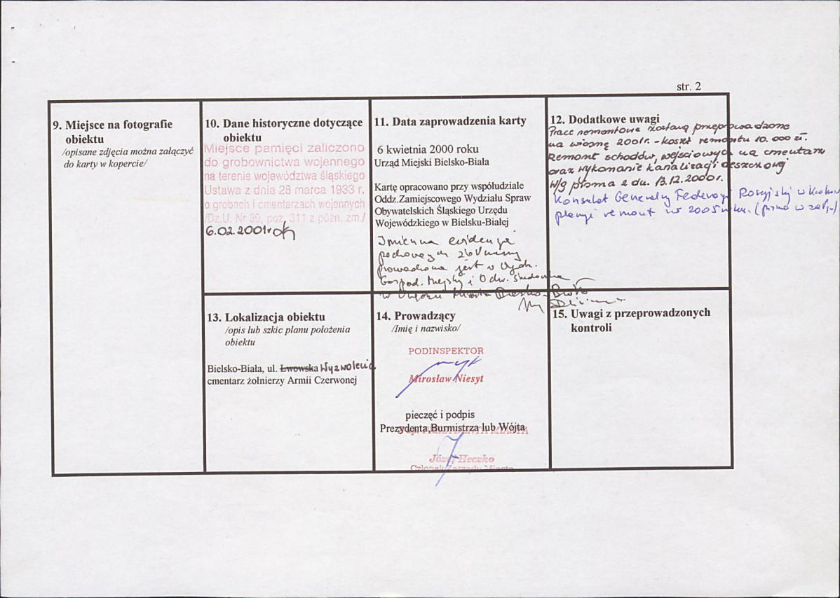 karta ewidencyjna, skan nr 2