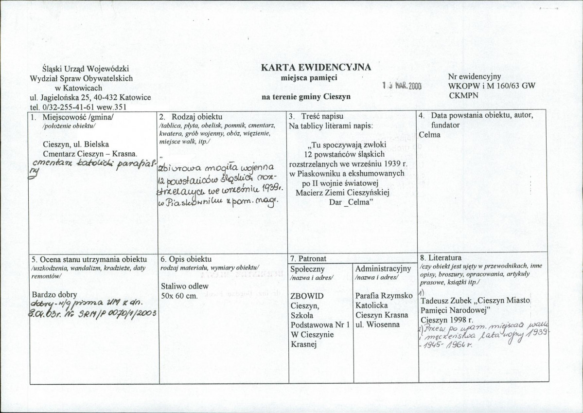karta ewidencyjna, skan nr 1