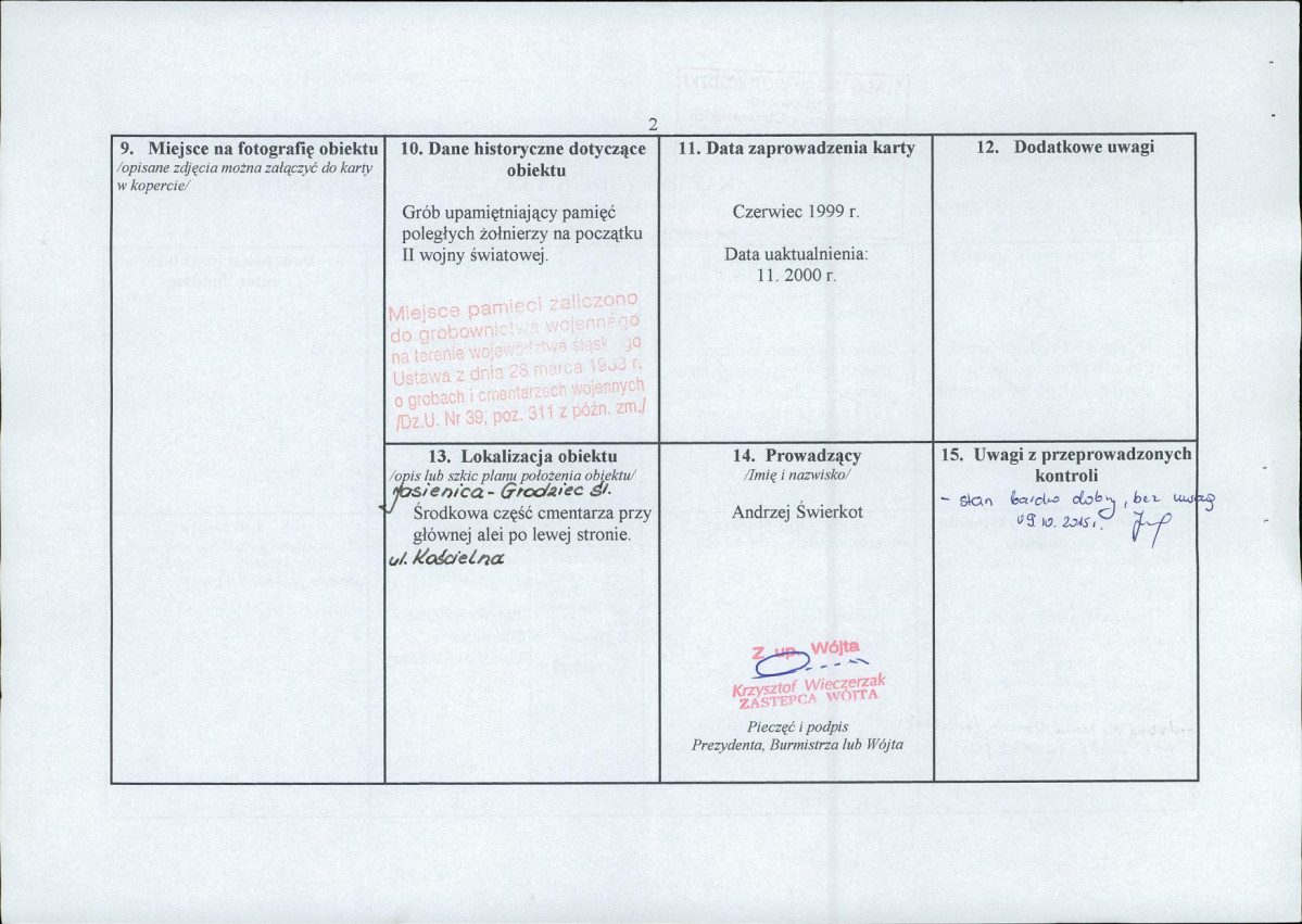 karta ewidencyjna, skan nr 2