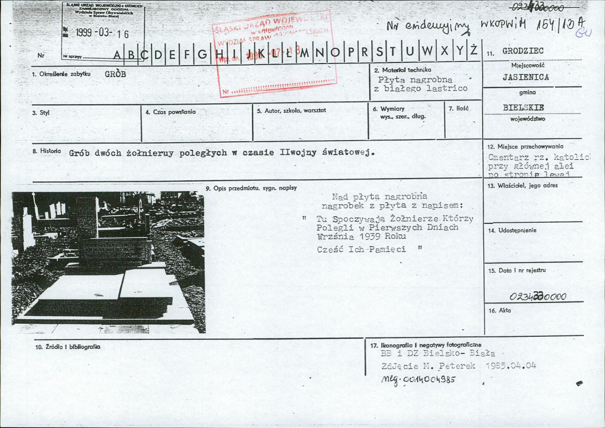 karta ewidencyjna, skan nr 1