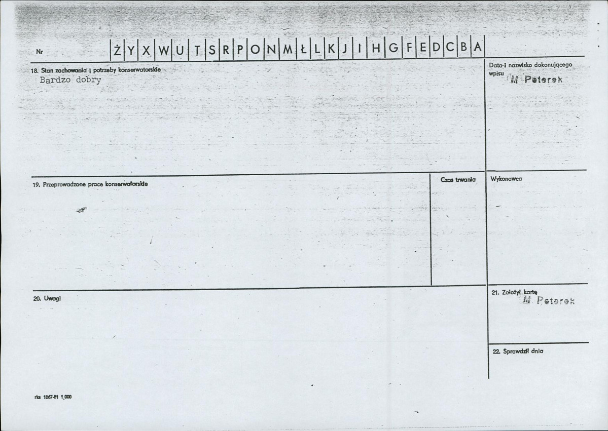 karta ewidencyjna, skan nr 2