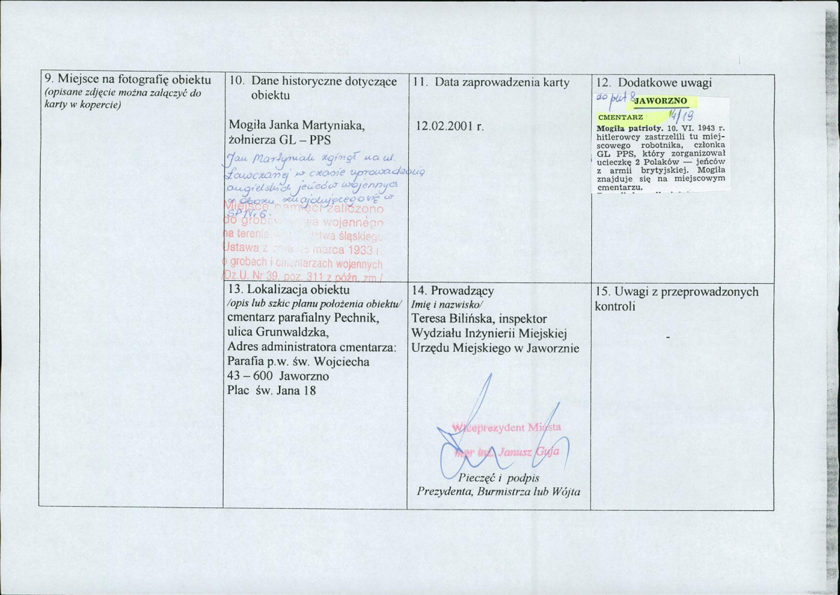 karta ewidencyjna, skan nr 4
