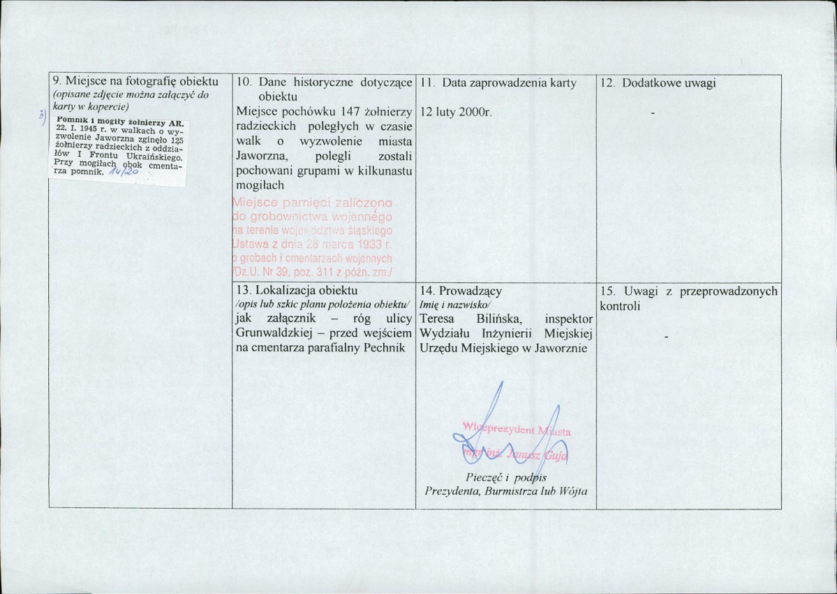 karta ewidencyjna, skan nr 2