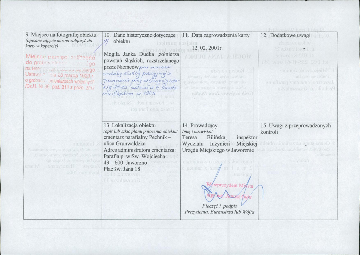 karta ewidencyjna, skan nr 2