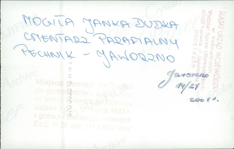 karta ewidencyjna, skan nr 20