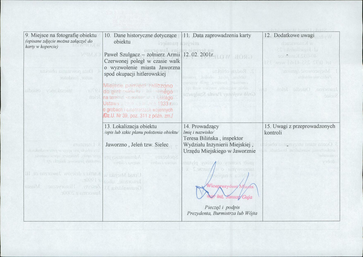 karta ewidencyjna, skan nr 2