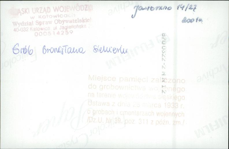 karta ewidencyjna, skan nr 6