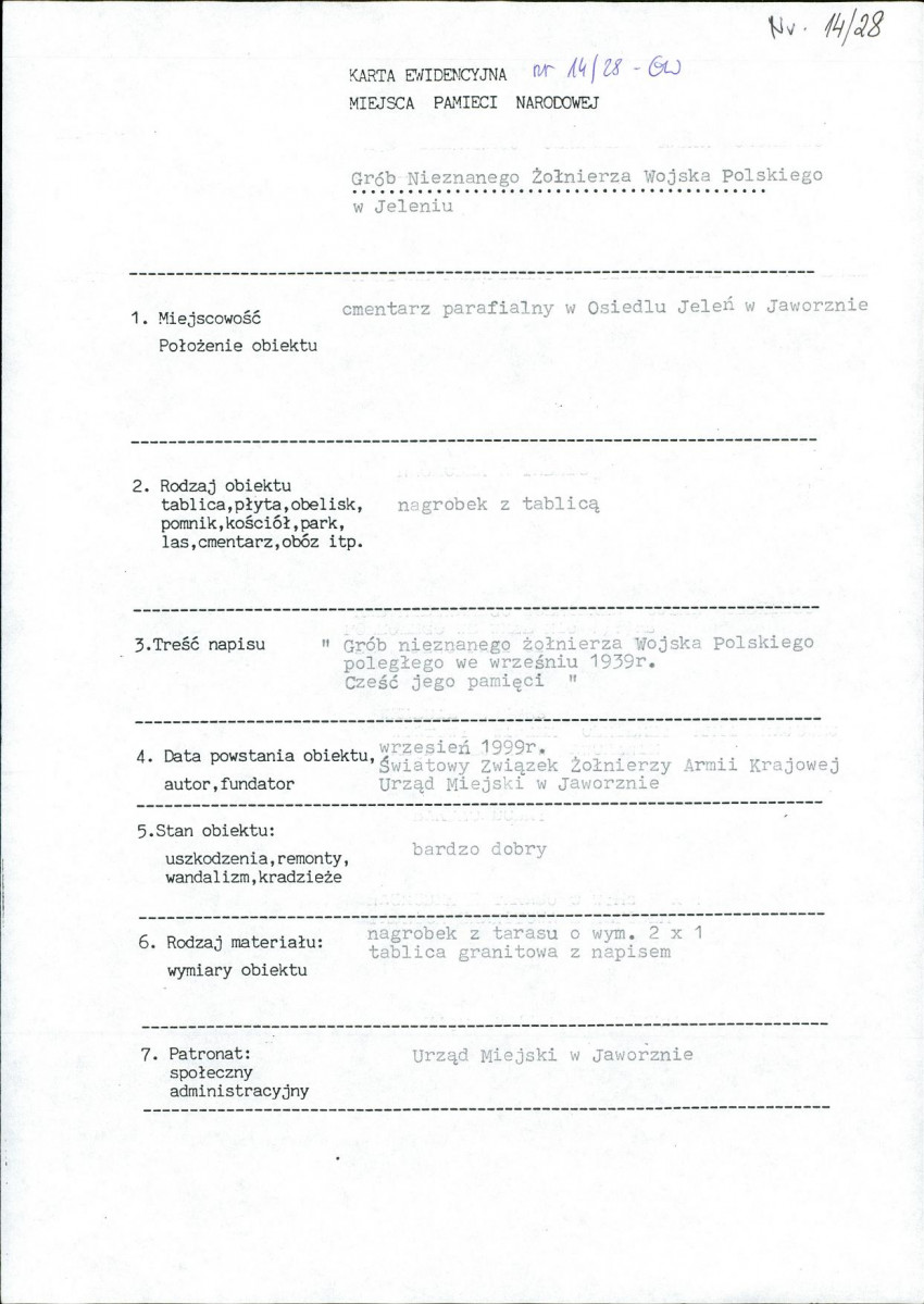 karta ewidencyjna, skan nr 1