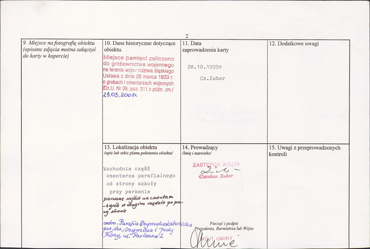 karta ewidencyjna, skan nr 2